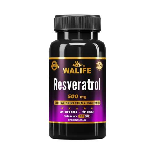 RESVERATROL 500MG CAP X 60 (WALIFE)